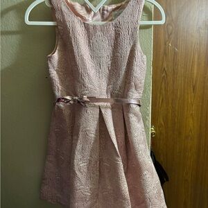 Elegant Pink Sleeveless Kids Dress
